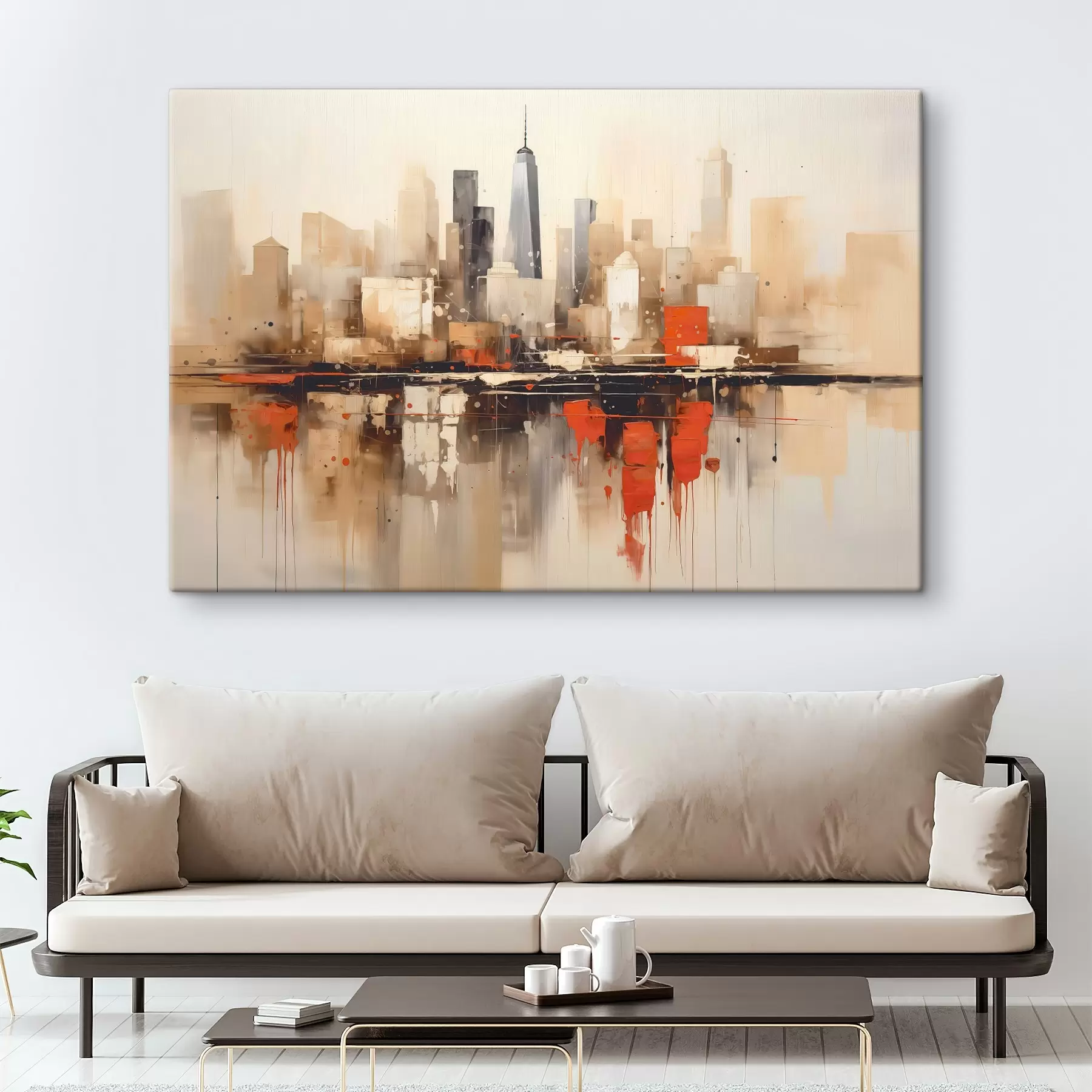 wall murals Abstract cityscape s45368