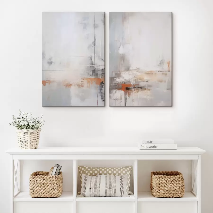 murales Abstracción moderna con imitación de textura desgastada m00623