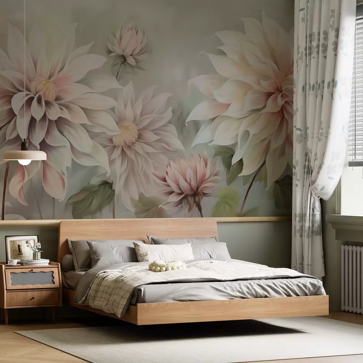 Wall Mural Photo Wallpaper Dahlias w04431
