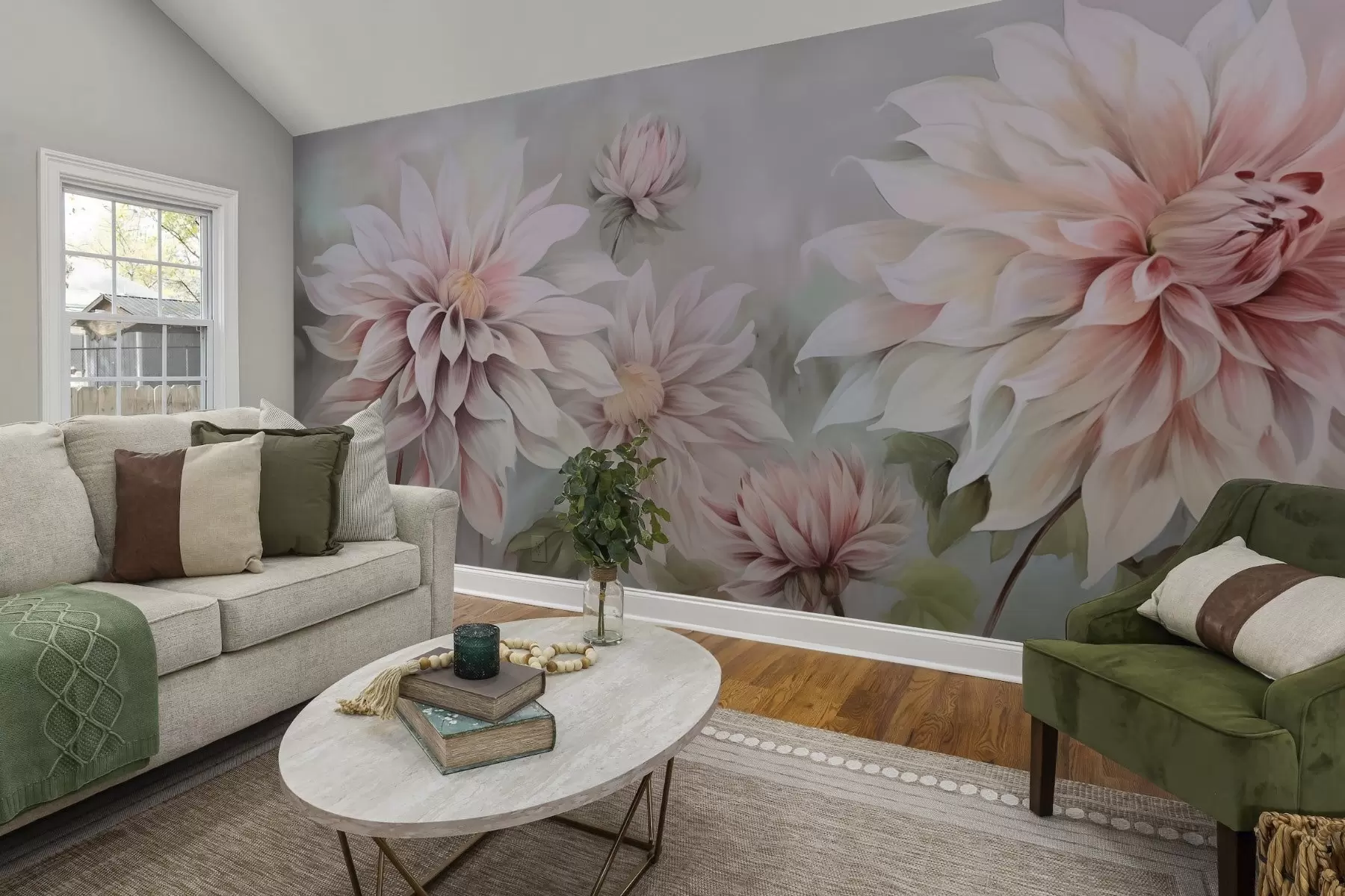 wall murals Dahlias w04431