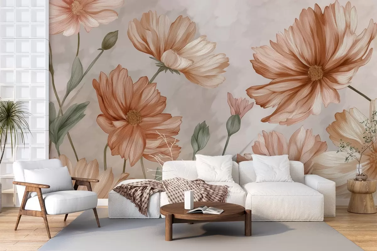 murales Flores grandes w04420
