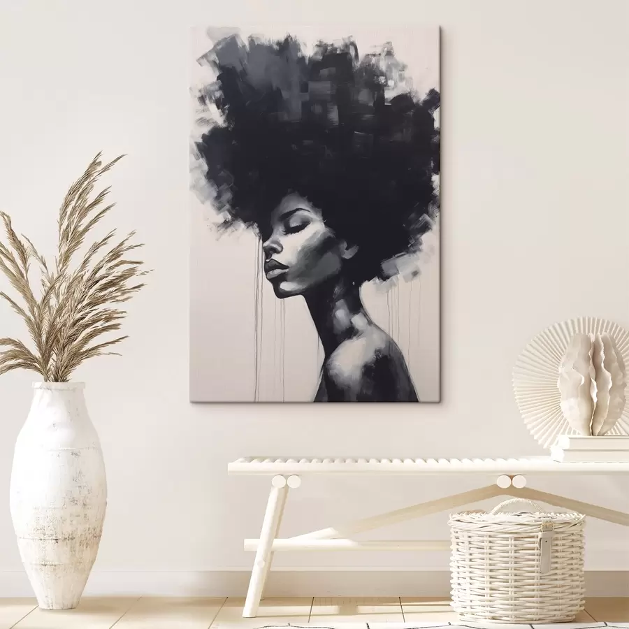 murales Retrato femenino abstracto s45464