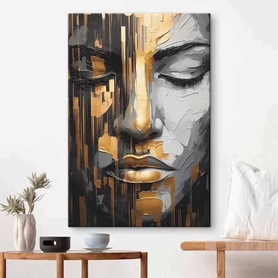 murales Retrato femenino abstracto s45475