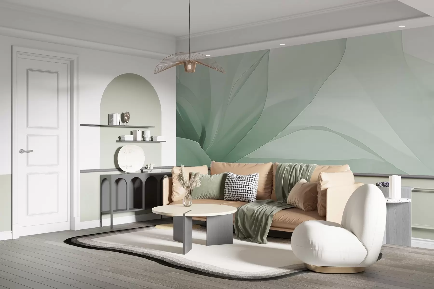 murais de parede Flor abstrata w04435v1