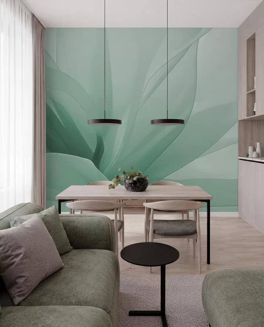 wall murals Abstract flower w04435v1