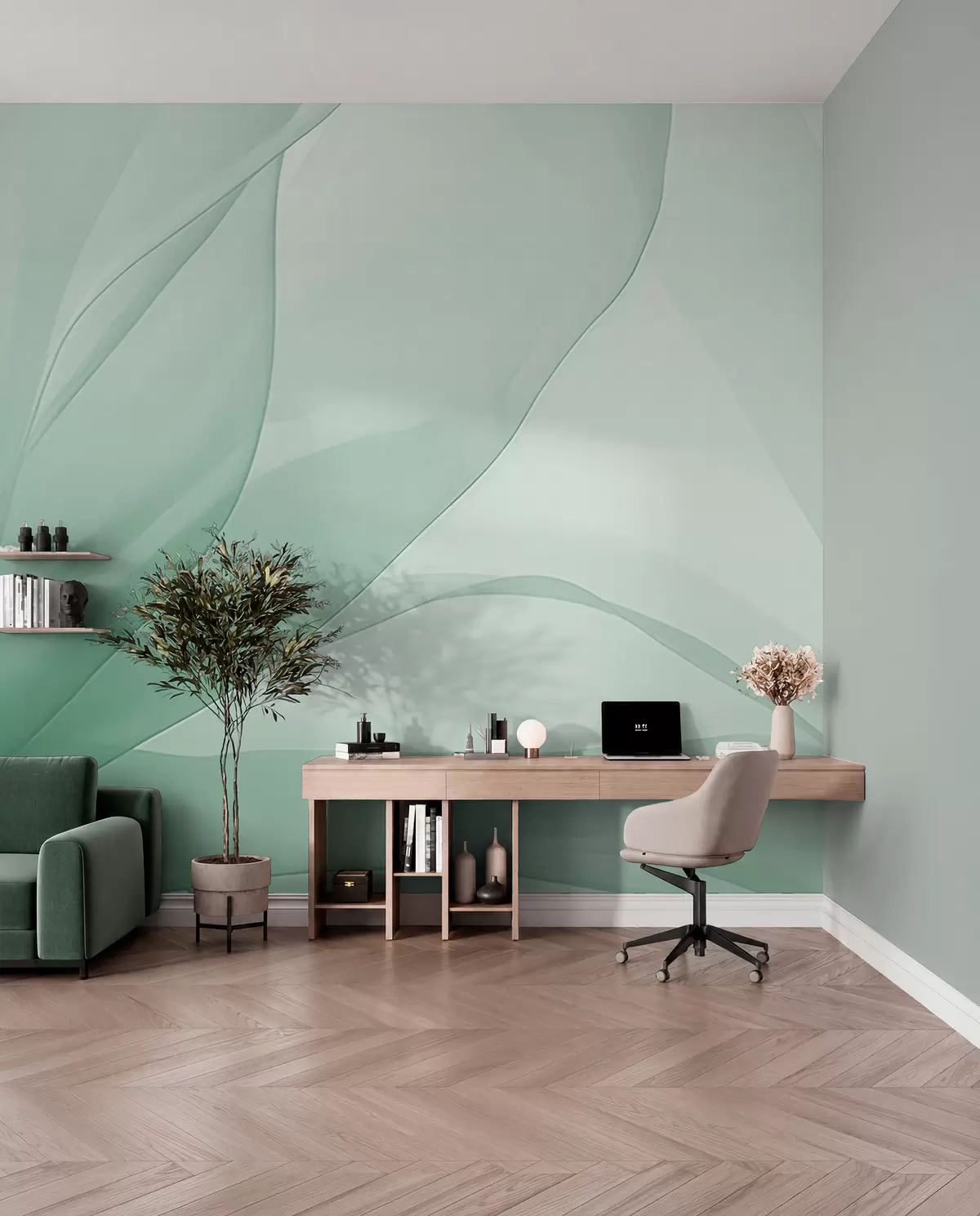 wall murals Abstract flower w04435v1