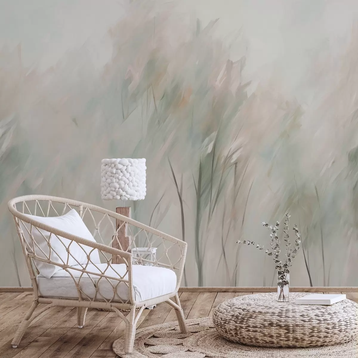 Wall Mural Photo Wallpaper Trees imitation painting w04411v1