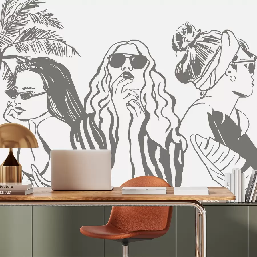 wall murals Girls w04463v1