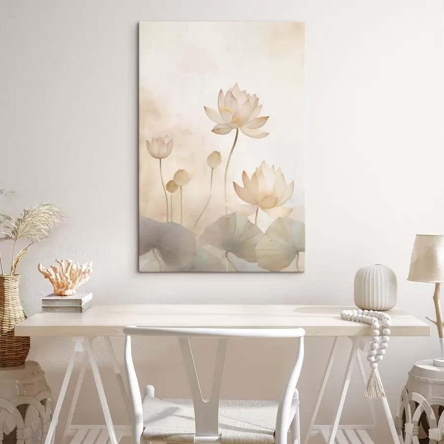 murales Flores de loto ligeras s45612
