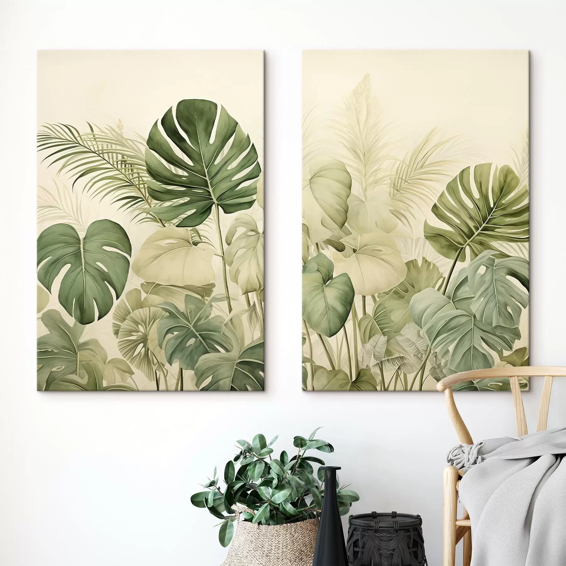 murales Variedad de hojas tropicales m00669