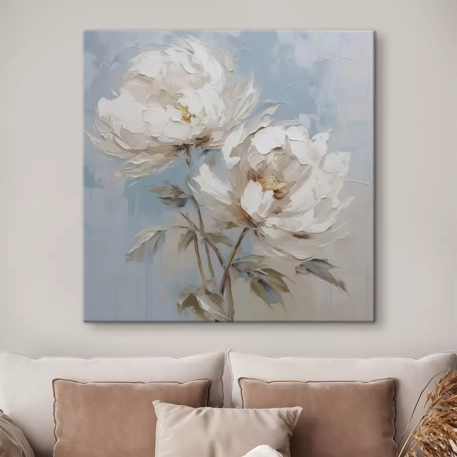 wall murals Peonies imitation painting s45607