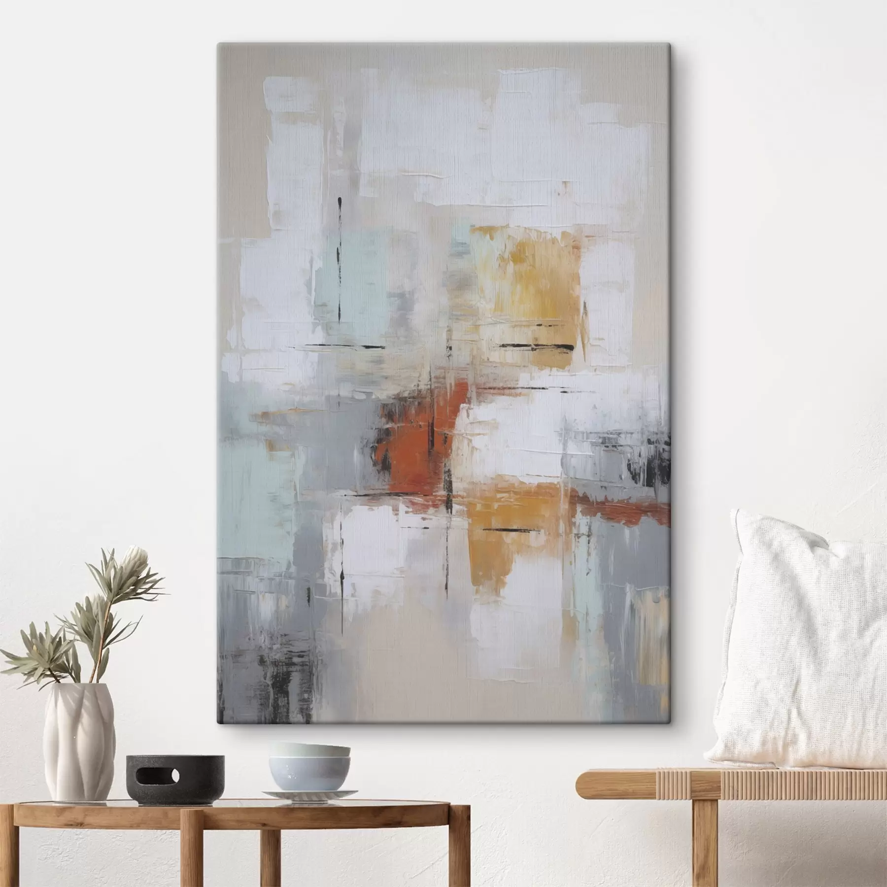 wall murals Abstraction imitation of painting and abrasions s45634