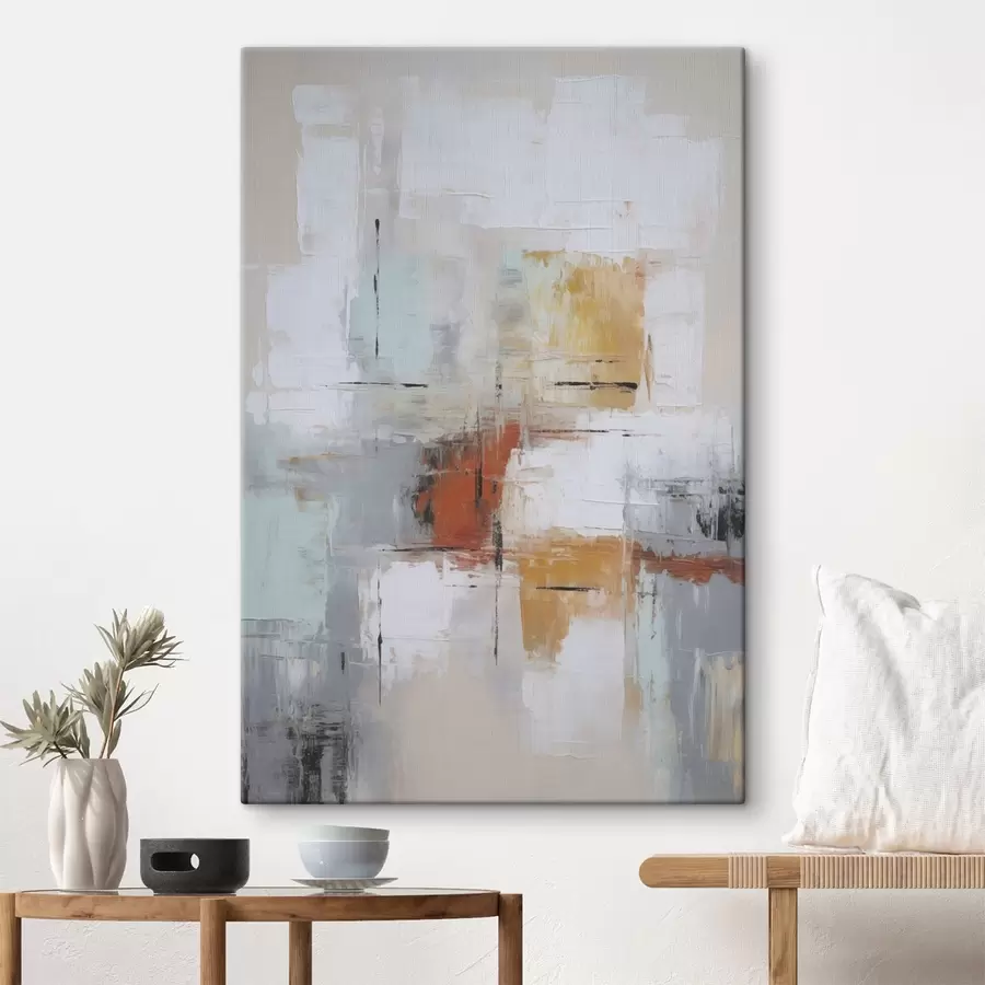 murales Abstracción imitación de pintura y abrasiones s45634