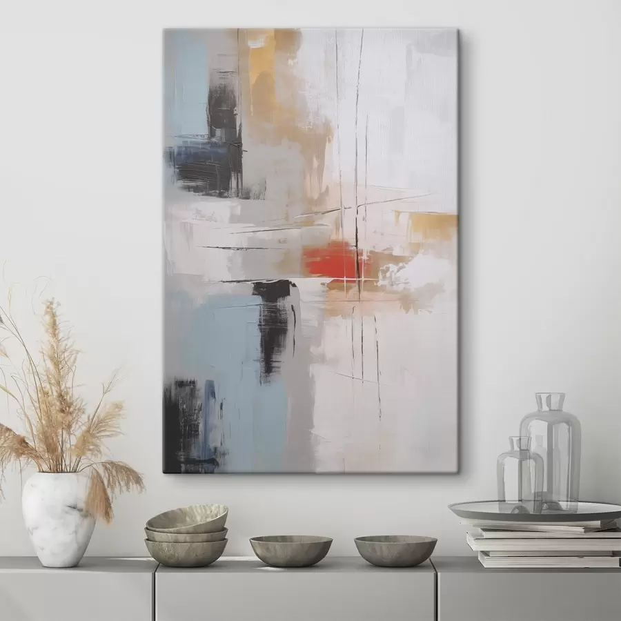 murales Abstracción imitación de pintura y abrasiones s45635