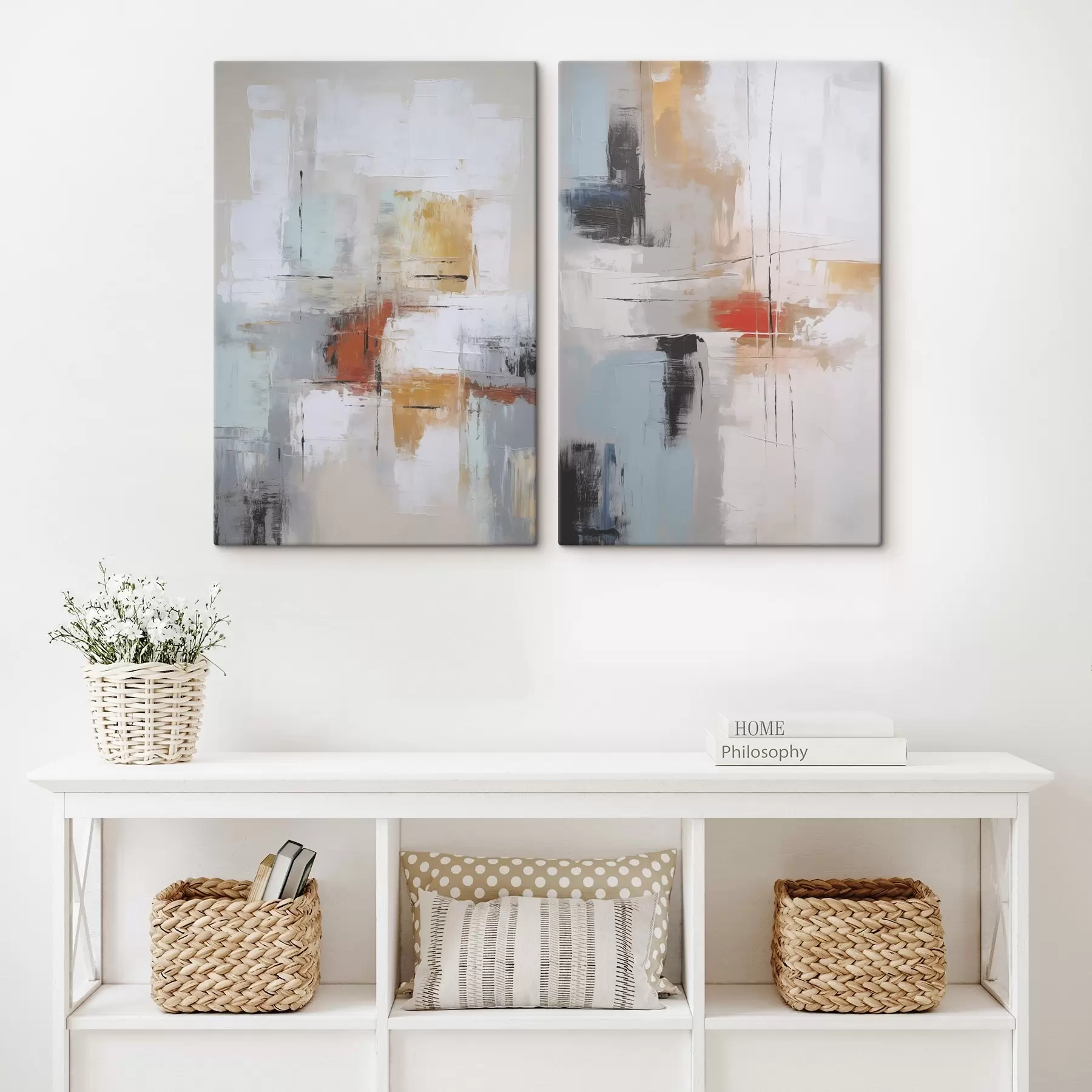 wall murals Abstraction imitation of painting and abrasions m00667