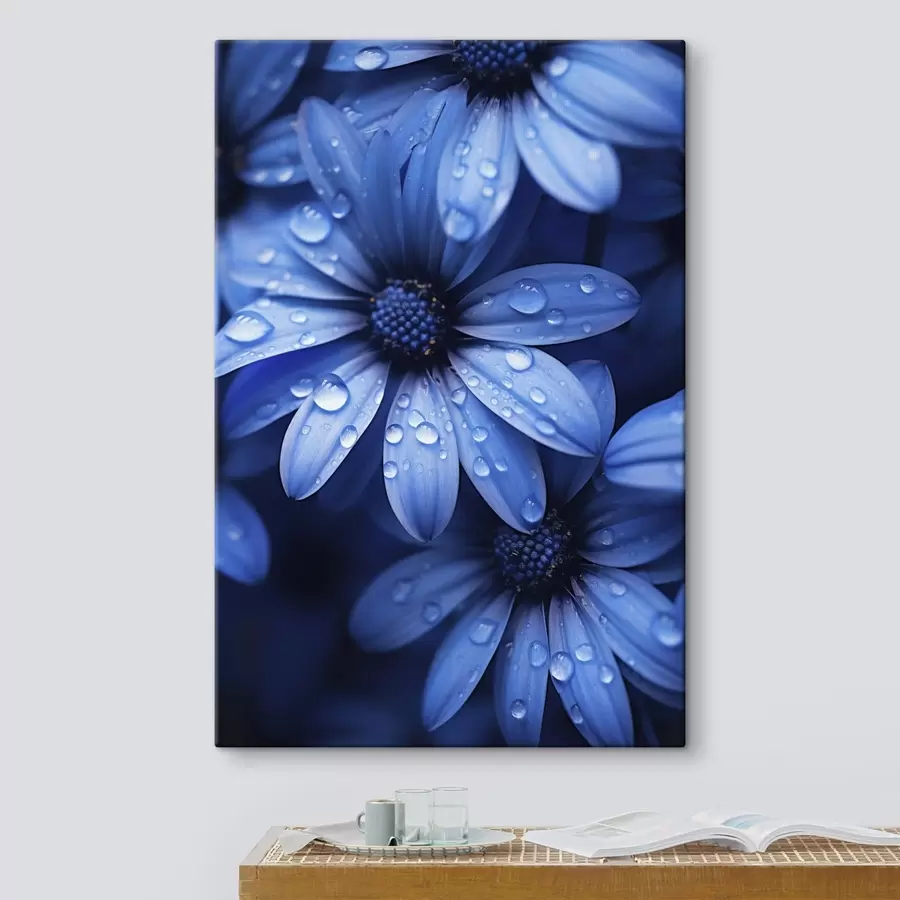 wall murals Delicate pink flowers by the sea at dawn s45499