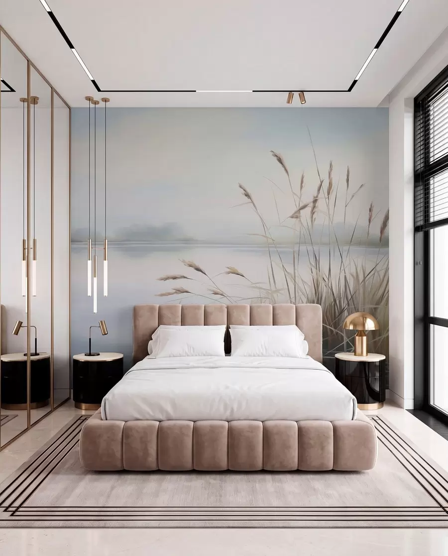 peintures murales Lac w04486