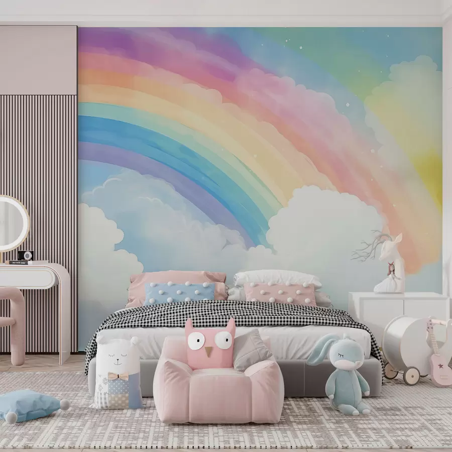 Wall Mural Photo Wallpaper Rainbow in the sky w04487