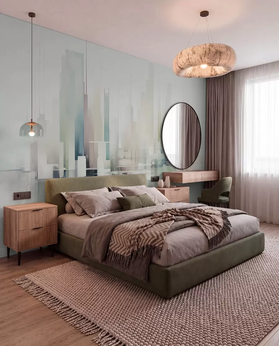 Wall Mural Photo Wallpaper Abstract city w04488