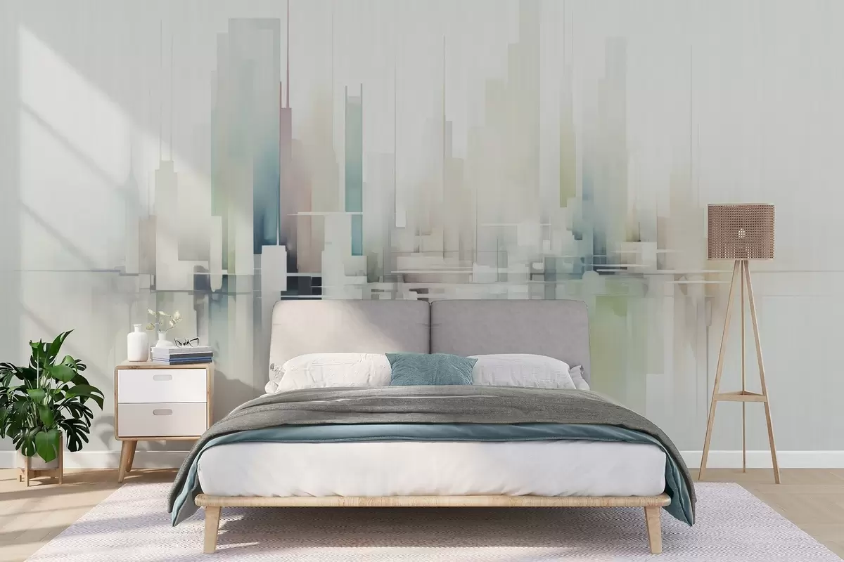 Wall Mural Photo Wallpaper Abstract city w04488