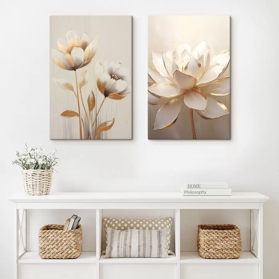 wall murals Flower duo and lotus m00682