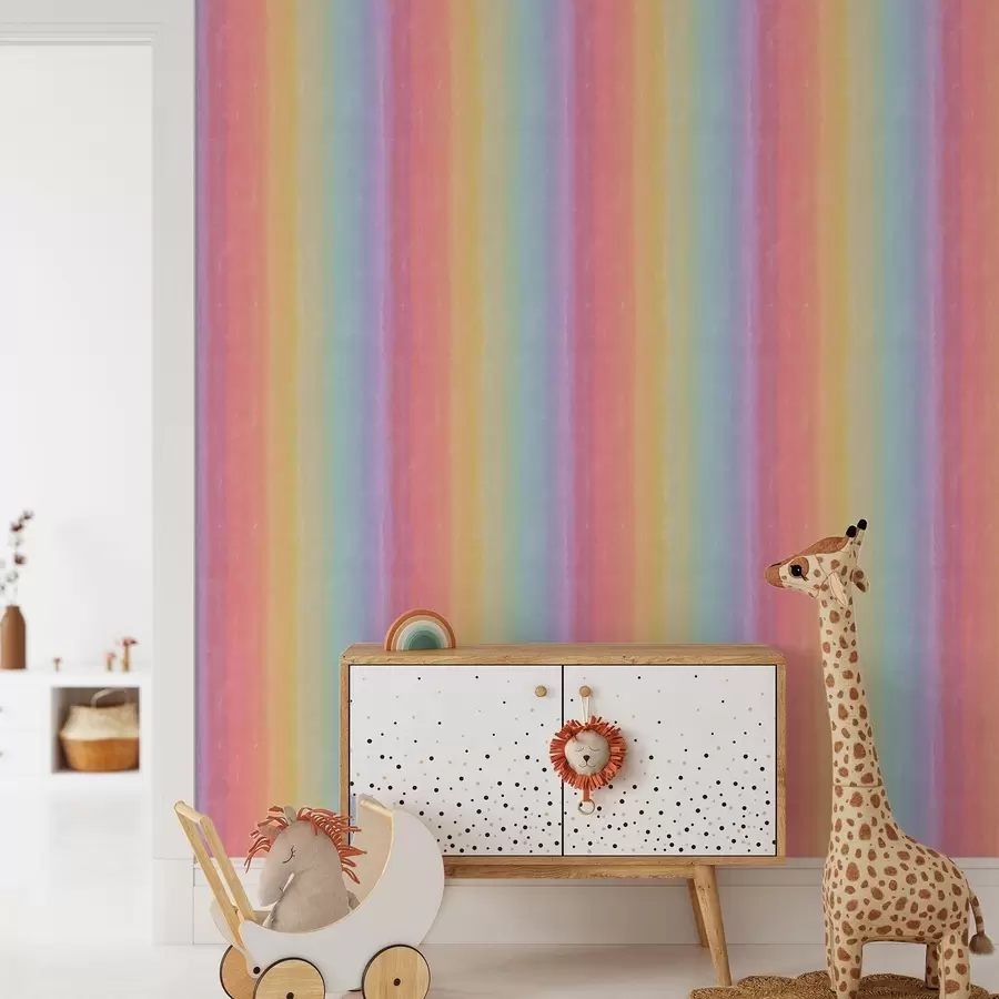 murales Gradiente de arco iris brillante con transiciones suaves a00512