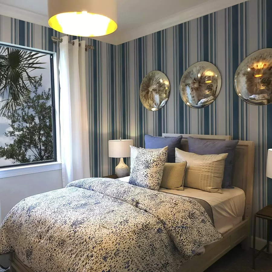 murales Rayas azules con espacios en blanco a00525