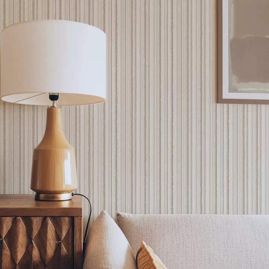 murales Rayas finas en tonos beige claro a00549