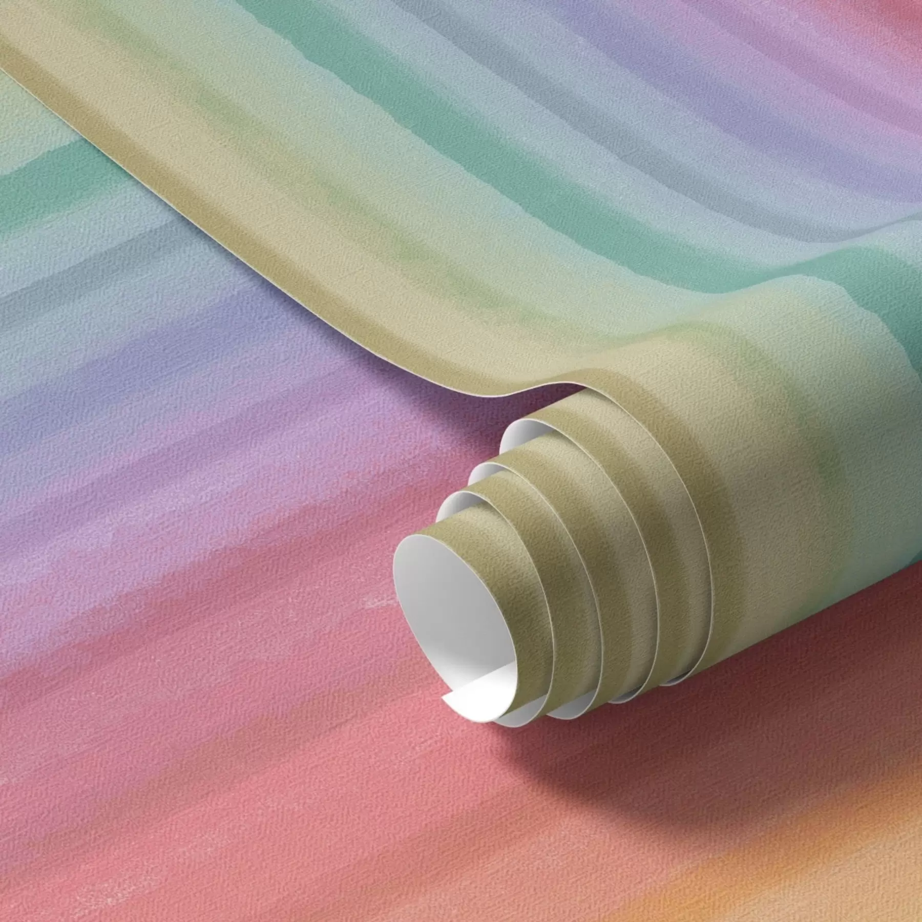 Wall Mural Photo Wallpaper Rainbow stripes with expressive color accents a00553