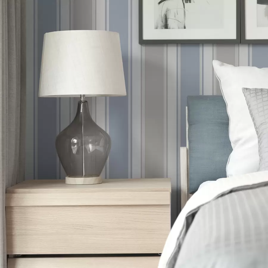 murales Combinación de rayas anchas grises y azules a00557