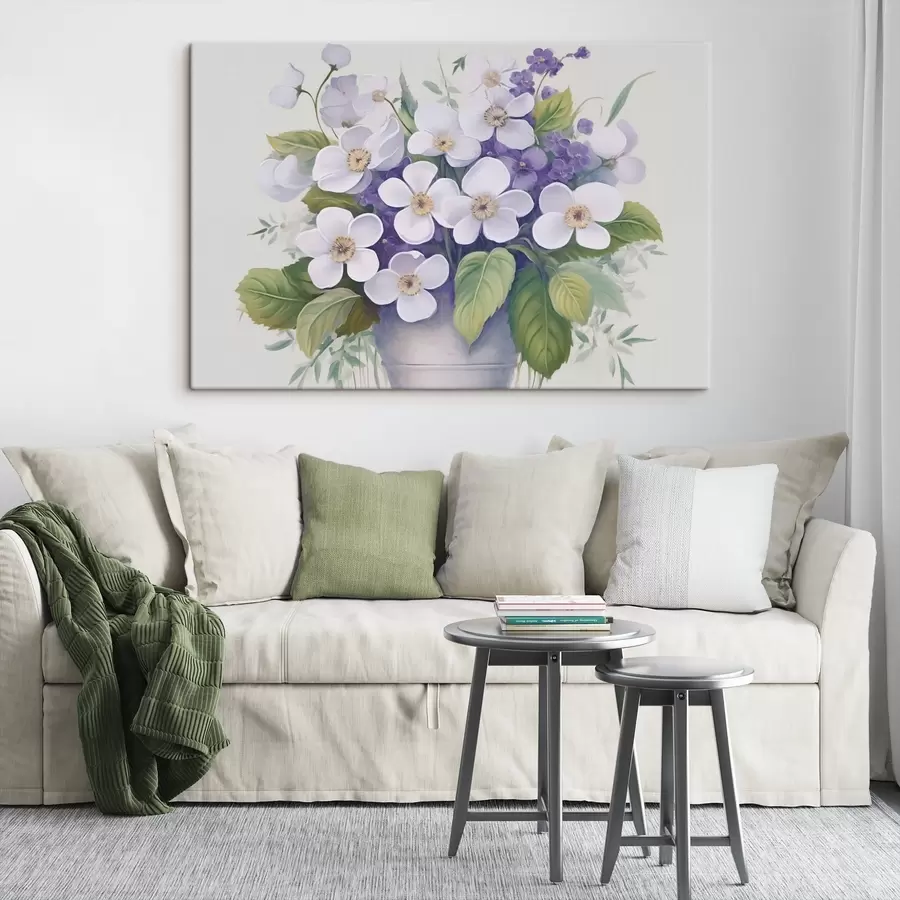 murales Violetas en maceta s45685