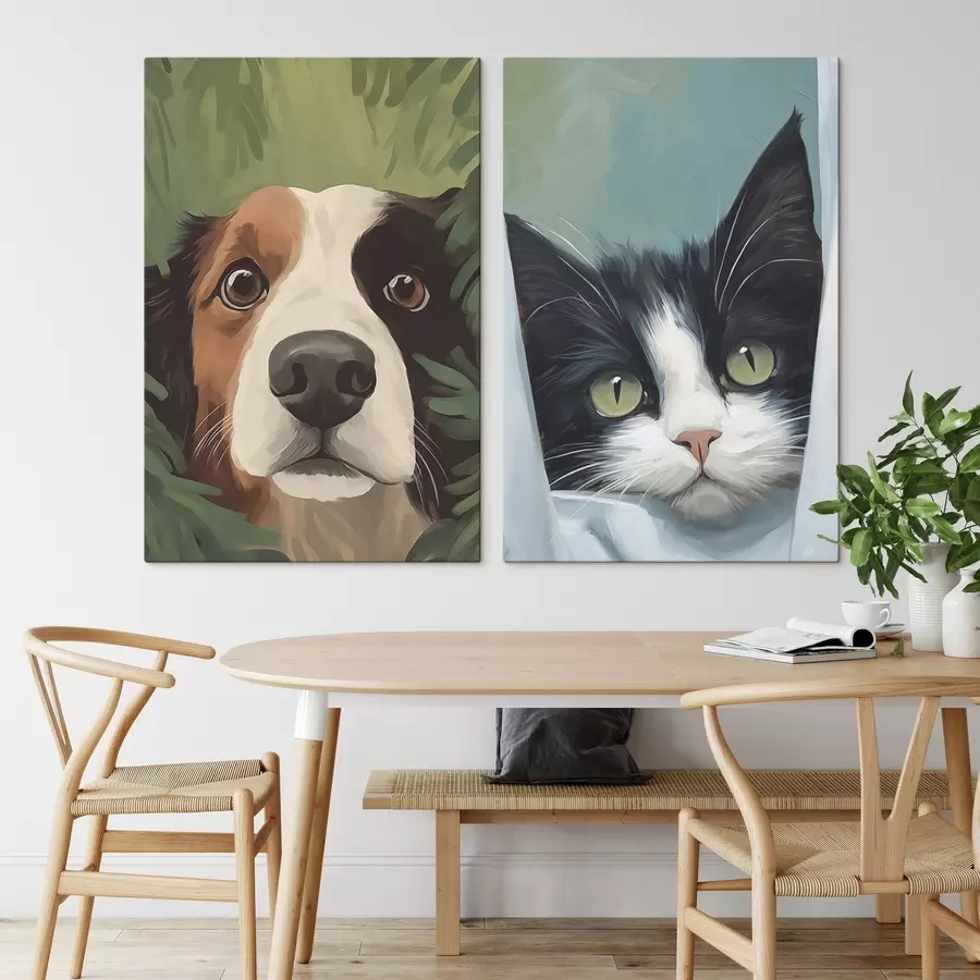 murales Perro y gato m00677