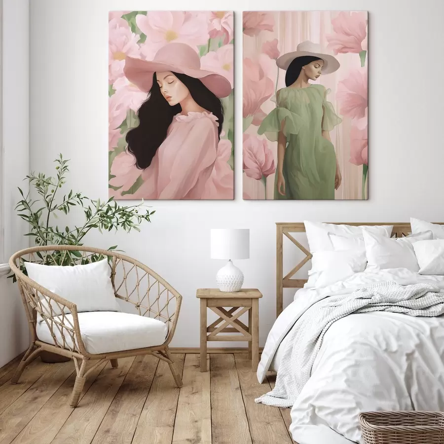 murales Chica con sombrero m00678