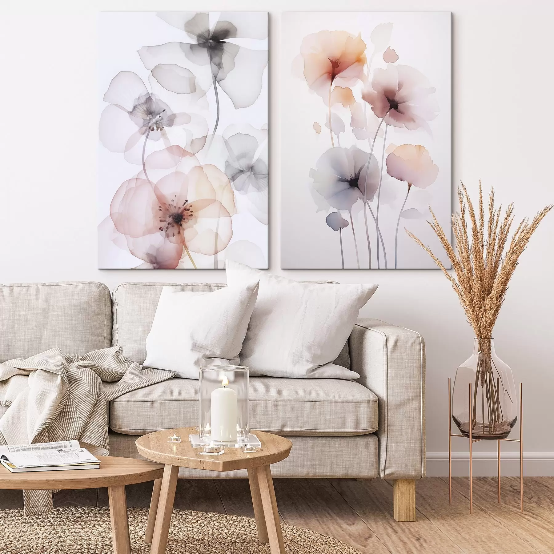 wall murals Flowers imitation of watercolor m00680