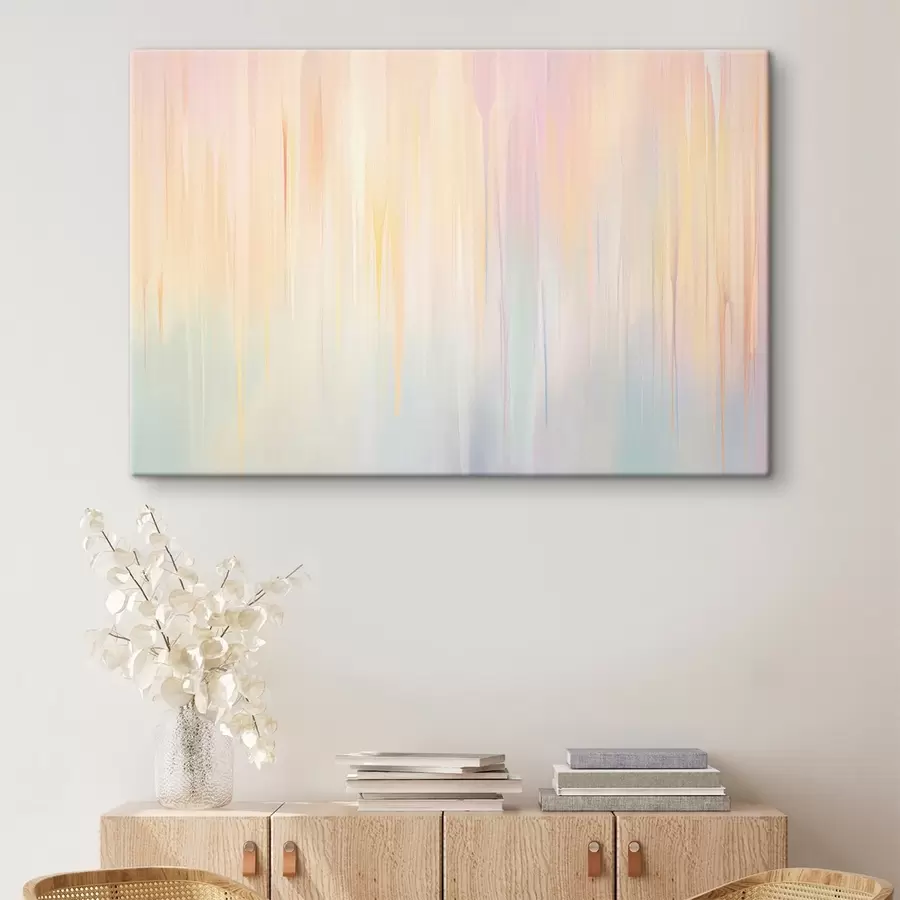 murales Rayas verticales abstractas en tonos pastel s45508