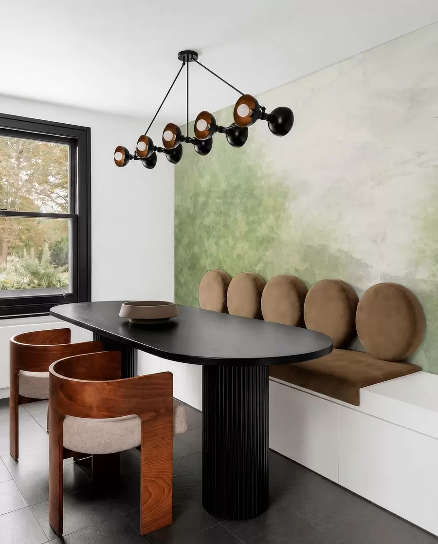 wall murals  Imitation of leaves on a concrete wall w04468