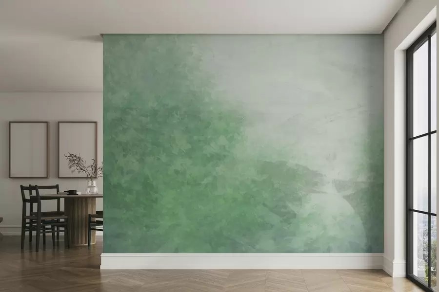 peintures murales Imitation de feuilles sur un mur en béton w04468v2