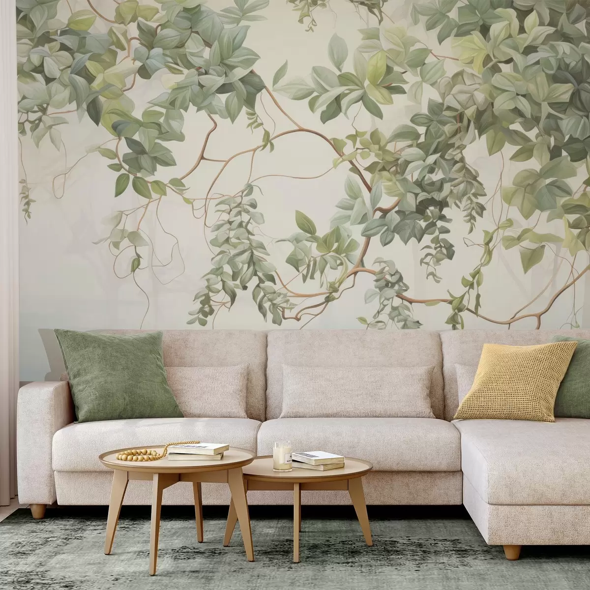 Wall Mural Photo Wallpaper Leaves on tree branches w04528