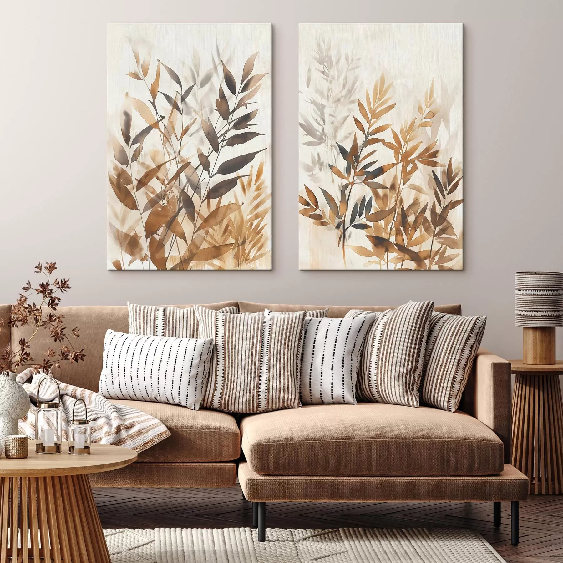 wall murals Delicate branches of leaves m00715