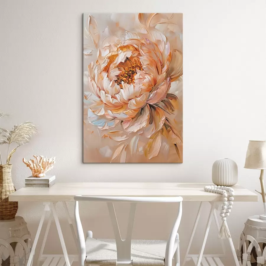 wall murals Delicate abstract peony s45591