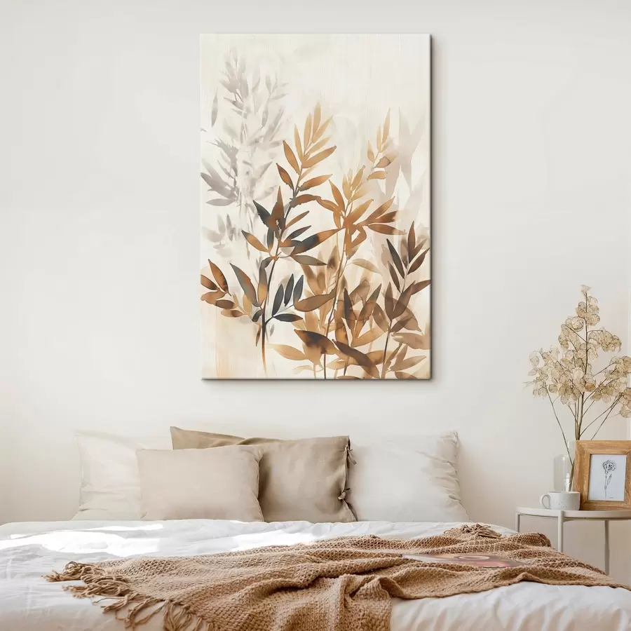 wall murals Delicate branches of leaves s45752