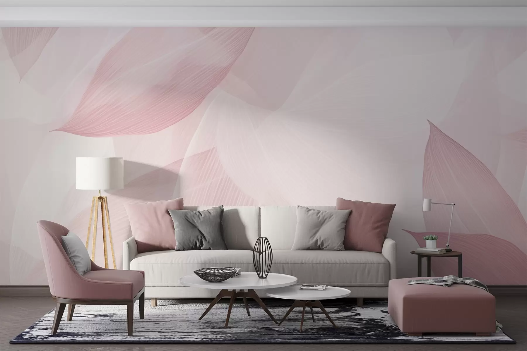 wall murals Sharp leaves w04517