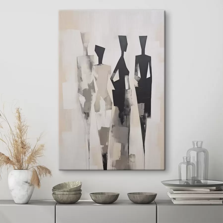 wall murals Abstract silhouettes of people s45758