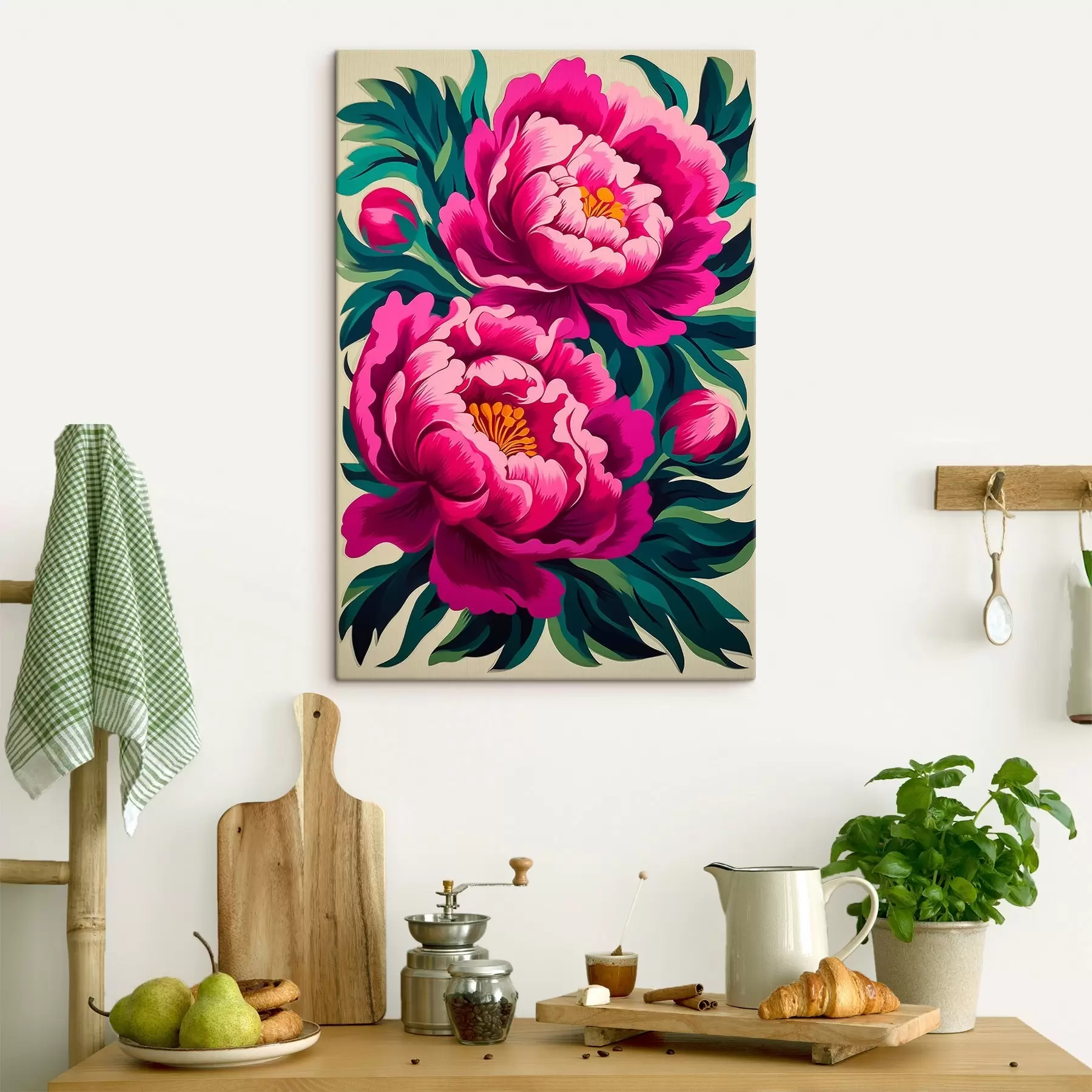 wall murals Peonies close up s45781