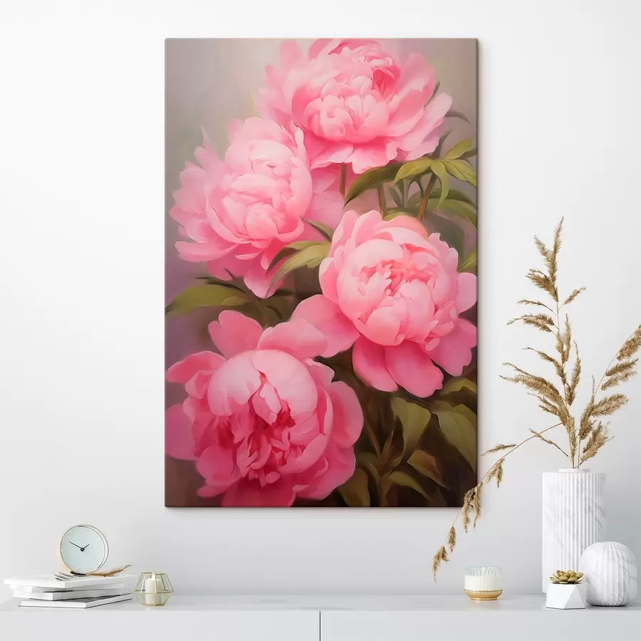 wall murals Pink peonies s45783