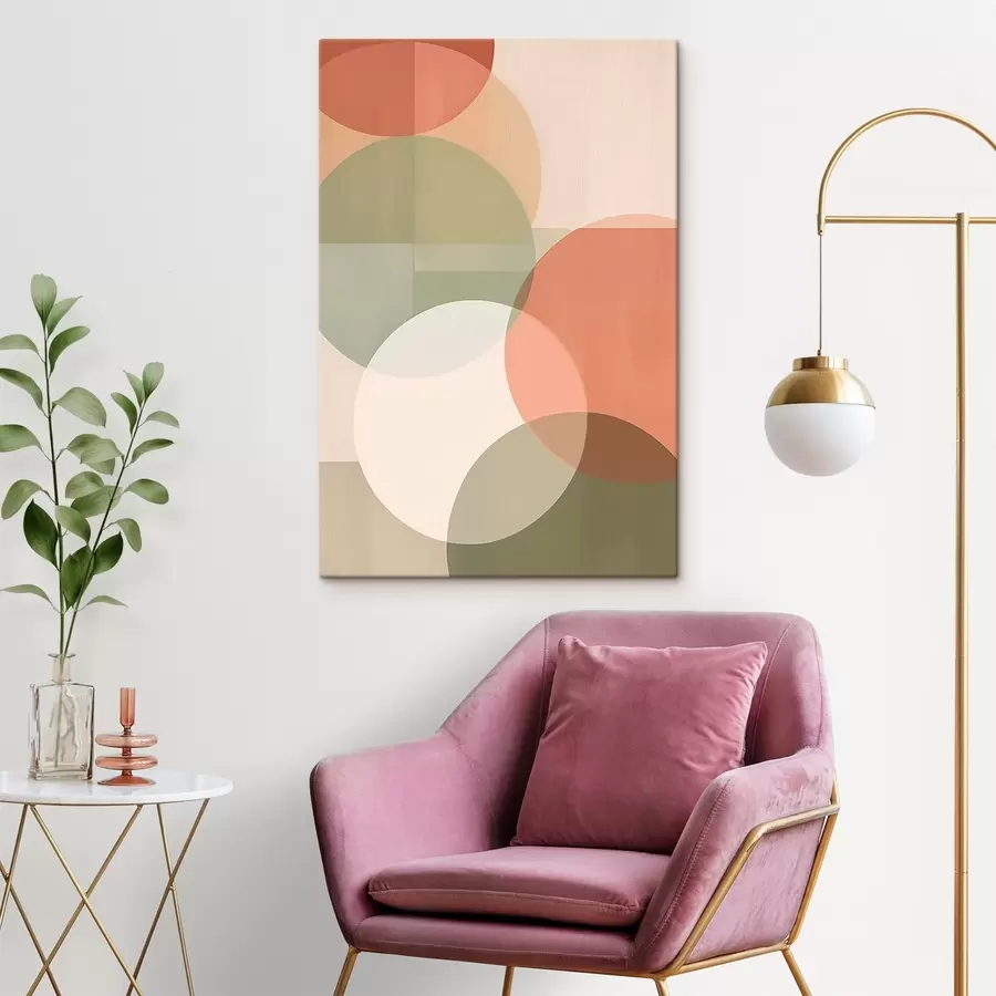 murales Grandes círculos abstractos s45795