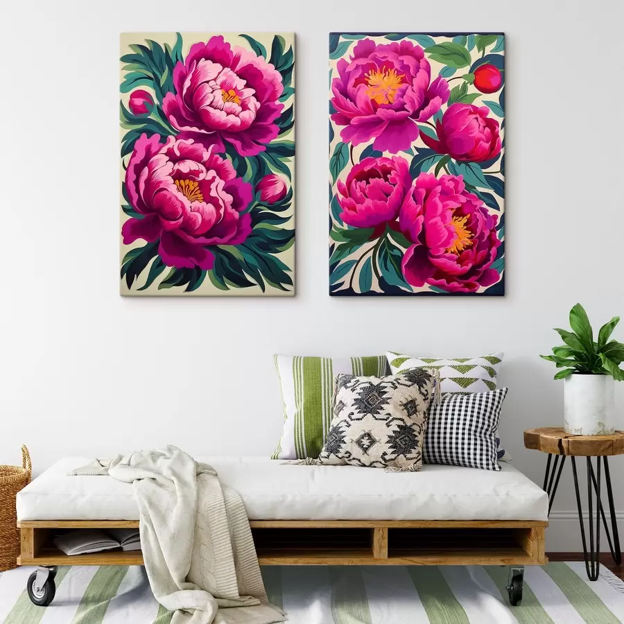 murales Peonías m00727