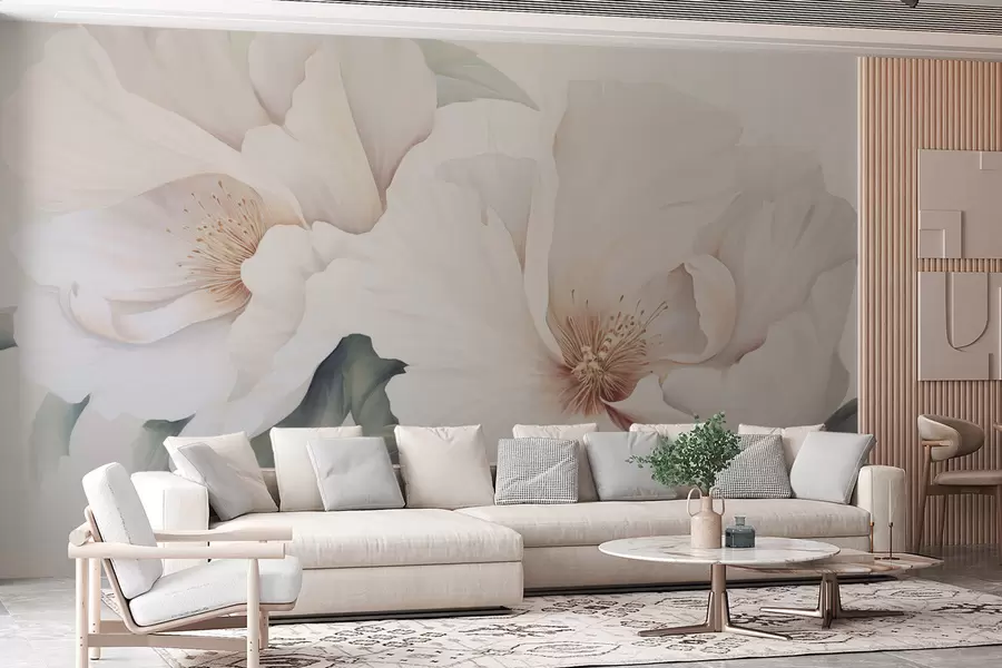 wall murals Huge flowers w04533