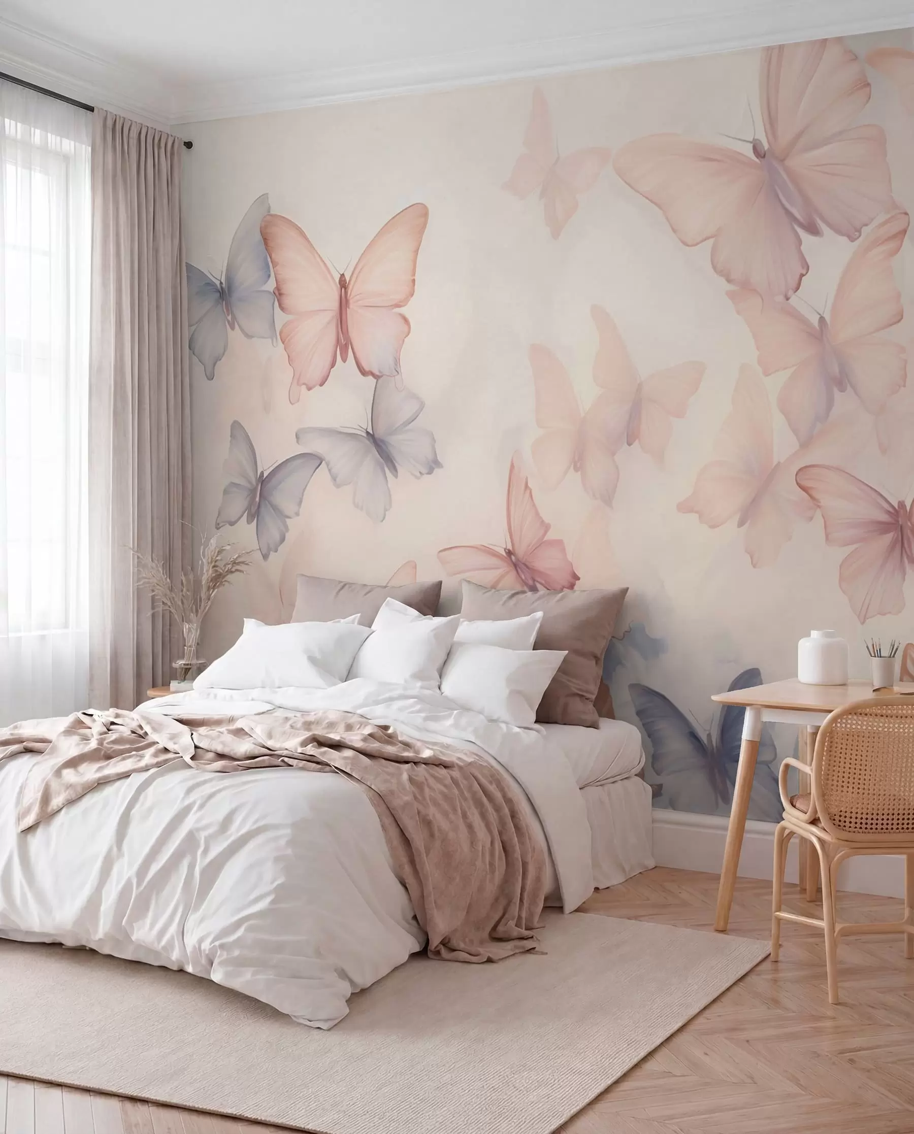 peintures murales Butterflies w04534