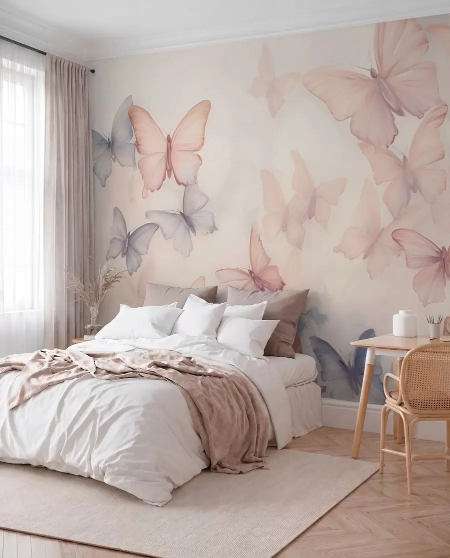 peintures murales Butterflies w04534